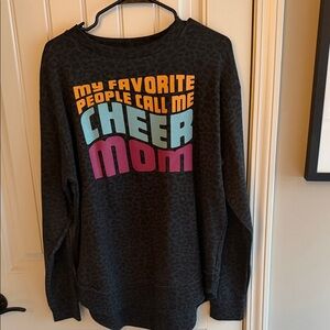 Varsity Black Graphic Sweatshirt